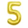 Gold Foil Balloon Number 5 52