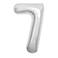 Silver Foil Balloon Number 7 52