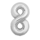 Silver Foil Balloon Number 8 54