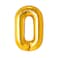 Gold Foil Balloon Number 0 33