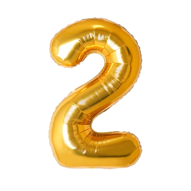 Gold Foil Balloon Number 2 32