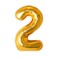 Gold Foil Balloon Number 2 32