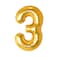 Gold Foil Balloon Number 3 33