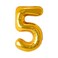 Gold Foil Balloon Number 5 33