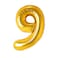 Gold Foil Balloon Number 9 35