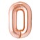Champagne Gold Foil Balloon Number 0 33