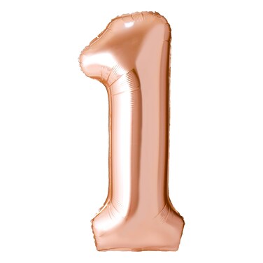Champagne Gold Foil Balloon Number 1 33