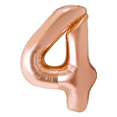 Champagne Gold Foil Balloon Number 4 33