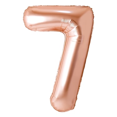 Champagne Gold Foil Balloon Number 7 33