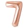 Champagne Gold Foil Balloon Number 7 33