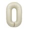 Cream Foil Balloon Number 0 33