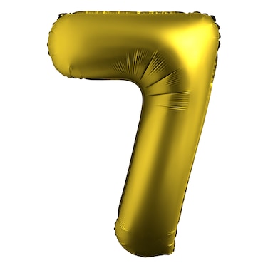 Chrome Gold Foil Balloon Number 7 33
