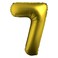 Chrome Gold Foil Balloon Number 7 33