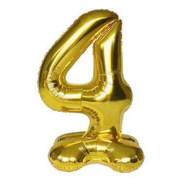 Gold Stand Number Balloon 4 40''