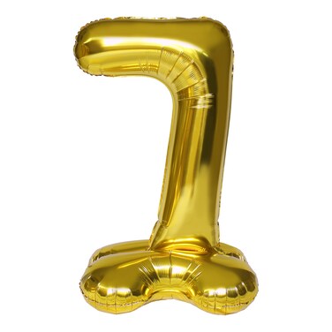 Gold Stand Number Balloon 7 40''