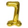 Gold Stand Number Balloon 7 40''