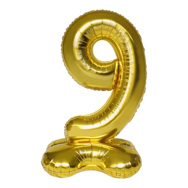 Gold Stand Number Balloon 9 41''