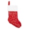 Christmas Plush Stocking Red/Gold 48cm