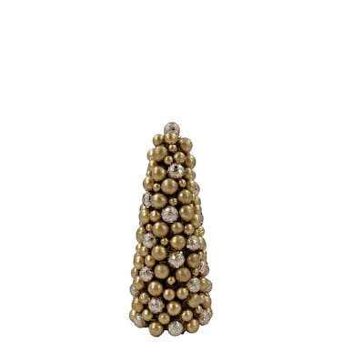 Christmas Decorated Tree Gold Baubles 8.5x20cm