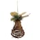 Christmas Rattan Bell Champagne Gold 13x21cm