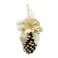 Pine Cone Decoration Champagne Gold 8x17cm