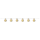 Christmas 10 LED Decorated Light Warm White Battery Operated 1.8m