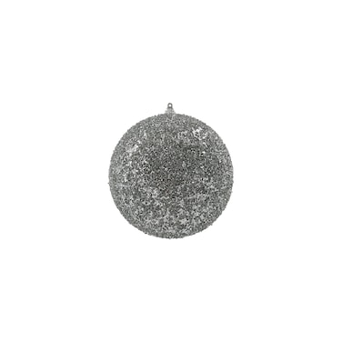 Chrirmas Designer Baubles Silver 12cm 2Pcs/Box