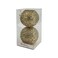 Chrirmas Designer Baubles Gold 12cm 2Pcs/Box