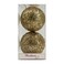 Chrirmas Designer Baubles Gold 12cm 2Pcs/Box