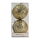 Chrirmas Designer Baubles Gold 12cm 2Pcs/Box