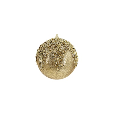 Chrirmas Designer Baubles Gold 12cm 2Pcs/Box