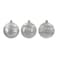 Chrirmas Designer Baubles Silver 8cm 6Pcs/Box