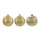 Chrirmas Designer Baubles Gold 8cm 6Pcs/Box