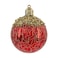Chrirmas Designer Baubles Red 8cm 4Pcs/Box