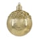 Chrirmas Designer Baubles Gold 8cm 4Pcs/Box
