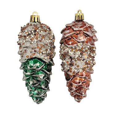 Christmas Designer Pinecones 11cm 4Pcs/Box