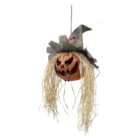 Halloween Hanging Pumpkin with Lights &amp; Sound 30x15x70cm