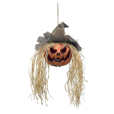 Halloween Hanging Pumpkin with Lights &amp; Sound 30x15x70cm