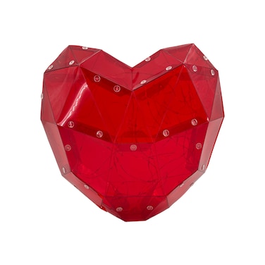 LED Heart Decoration Red 24cm