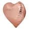 3D Heart Shape Foil Balloons Rose Gold 24'' 3Pcs/Pk