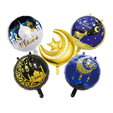 Eid Mubarak Foil Balloons Set