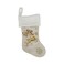 Stocking with Reindeer White/Gold 40cm