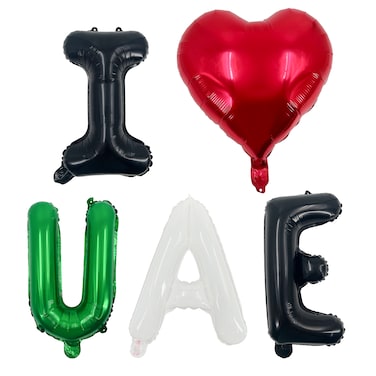 I LOVE UAE Foil Balloon Garland 14''