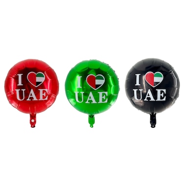 I LOVE UAE Foil Balloons 14'' 5Pcs/Pk