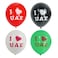 I LOVE UAE Printed Balloons 12'' 12Pcs/Pk