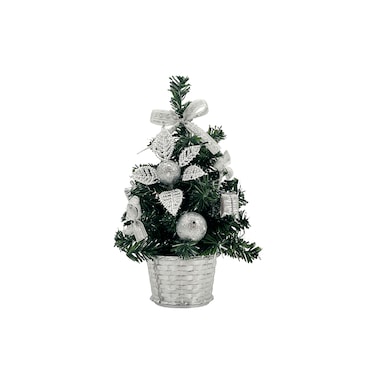 Decorated Table Tree Silver 20cm