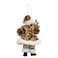 Standing Santa Decoration Gold 18cm