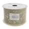 Christmas Mesh Ribbon Gold 6.3cmx10 yards