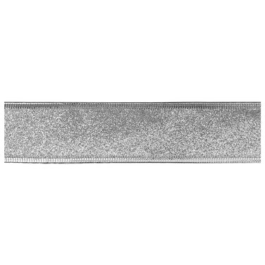 Christmas Ribbon Silver 3.8cmx10 yards