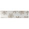 Christmas Satin Ribbon White/Gold 6.3cmx10 yards